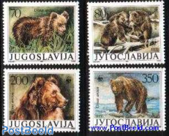 Yugoslavia 1988 WWF, Bears 4v, Mint NH, Nature - Animals (others & Mixed) - Bears - World Wildlife Fund (WWF) - Neufs