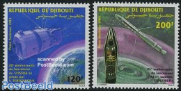 Djibouti 1983 Space Programme 2v, Mint NH, Transport - Space Exploration - Yibuti (1977-...)