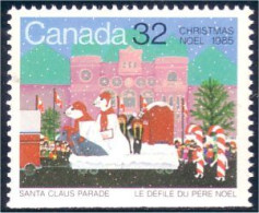 Canada Noel 1985 Christmas Ours Bear Seal Phoque Bottom-bas MNH ** Neuf SC (C10-70ba) - Unused Stamps