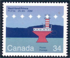 Canada Phare Haut-fond Prince Lighthouse MNH ** Neuf SC (C10-65c) - Filatelistische Tentoonstellingen