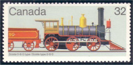 Canada Locomotive Train Railway Zug Scotia Vert Green MNH ** Neuf SC (C10-36a) - Unused Stamps