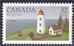 Canada Phare Ile Verte Lighthouse MNH ** Neuf SC (C10-34a) - Neufs