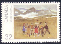 Canada Tableau Northwest Territories Painting Dancing MNH ** Neuf SC (C10-25a) - Unused Stamps