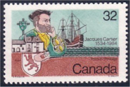 Canada Jacques Cartier Hibrite Paper MNH ** Neuf SC (C10-11ib) - Bateaux