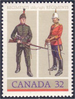 Canada Costumes Militaires Army Regiments MNH ** Neuf SC (C10-08a) - Nuovi