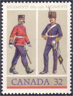 Canada Costumes Militaires Army Regiments MNH ** Neuf SC (C10-07a) - Unused Stamps