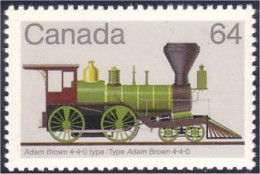 Canada Locomotive Train Railway Zug Adam Brown 4-4-0 MNH ** Neuf SC (C10-02b) - Trains