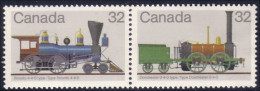 Canada Locomotive Train Railway Zug Toronto Dorchester Se-tenant MNH ** Neuf SC (C10-00aa) - Ongebruikt