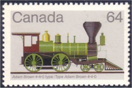 Canada Locomotive Train Railway Zug Adam Brown 4-4-0 MNH ** Neuf SC (C10-02a) - Ongebruikt