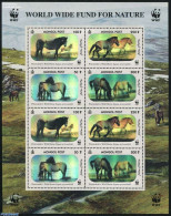 Mongolia 2000 WWF, Holograms M/s, Mint NH, Nature - Various - Horses - World Wildlife Fund (WWF) - Holograms - Hologrammen