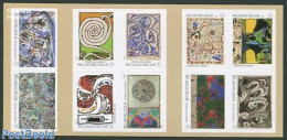 Belgium 2012 Pierre Alechinsky Paintings 10v S-a In Booklet, Mint NH, Stamp Booklets - Art - Modern Art (1850-present).. - Unused Stamps