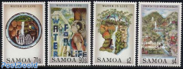 Samoa 1996 Water Protection 4v, Mint NH, Nature - Water, Dams & Falls - Samoa