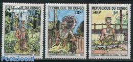 Congo Republic 1995 Costumes 3v, Mint NH, History - Various - Costumes - Costumes