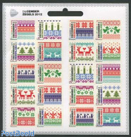 Netherlands 2012 Christmas M/s, Mint NH, Religion - Various - Christmas - Textiles - Nuevos