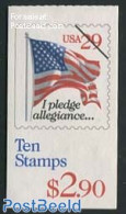 United States Of America 1993 Flags Booklet (red Digit) (10x29c), Mint NH, History - Nuovi