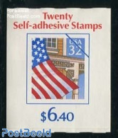 United States Of America 1995 Flag Booklet (20x32c S-a), Mint NH, History - Flags - Stamp Booklets - Neufs