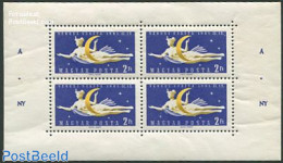 Hungary 1961 Space Rocket M/s With A.NY On Border, Mint NH - Nuevos