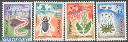 Faroe Islands 1991 Anthropochora 4v, Mint NH, Nature - Various - Flowers & Plants - Insects - Agriculture - Agricultura