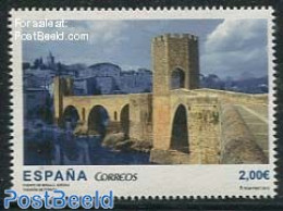 Spain 2013 Besalu Bridge, Gerona 1v, Mint NH, Art - Bridges And Tunnels - Nuovi