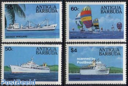 Antigua & Barbuda 1984 Ships 4v, Mint NH, Sport - Transport - Sailing - Ships And Boats - Segeln