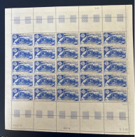 TAAF PLANCHE 25 TIMBRES POSTE AERIENNE PA 72 COTE 58 FACIALE 19 - Luchtpost