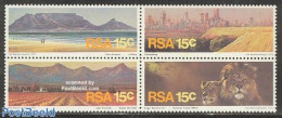 South Africa 1975 Tourism 4v [+], Mint NH, Nature - Various - Animals (others & Mixed) - Cat Family - Agriculture - To.. - Ongebruikt