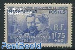 Madagascar 1938 Radium 1v, Unused (hinged), Health - History - Science - Health - Nobel Prize Winners - Physicians - Nobel Prize Laureates