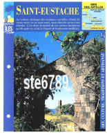 ILE SAINT EUSTACHE 2/4 Série Iles Mer Des Antilles Géographie Art Culture Traditions Et Artisanat Fiche Dépliante - Geografía