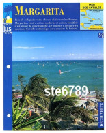 ILE MARGARITA  1/1 Série Iles Mer Des Antilles Géographie Découverte Fiche Dépliante - Geografia