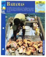 ILE LES BAHAMAS 3/3 Série Iles Mer Des Antilles Géographie Vie Quotidienne Fiche Dépliante - Géographie