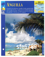 ILE ANGUILLA  1/4 Série Iles Mer Des Antilles Géographie Découverte Fiche Dépliante - Géographie