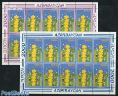 Azerbaijan 2000 Europa, 2 M/ss, Mint NH, History - Various - Europa (cept) - Joint Issues - Gemeinschaftsausgaben