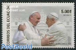 Ecuador 2013 Popes 1v, Mint NH, Religion - Pope - Religion - Pausen