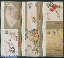 Macao 2013 Painting Artists 6v [++], Mint NH, Nature - Birds - Flowers & Plants - Art - Paintings - Neufs