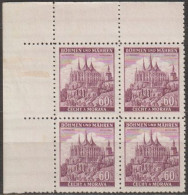 082/ Pof. 30; Corner 4-block - Unused Stamps