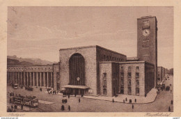 Stuttgart Bahnhof 1924 Strassenbahn Tramway Bahnstempel - Strassenbahnen