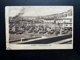 ALGERIE / CARTE POSTALE / ALGER VUE GENERALE DU PORT POUR RENNES 1938 - Storia Postale