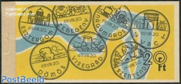 Hungary 1969 Danube Cities Booklet, Mint NH, History - Various - Coat Of Arms - Stamp Booklets - Tourism - Unused Stamps