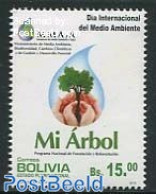 Bolivia 2013 World Environment Day 1v, Mint NH, Nature - Environment - Trees & Forests - Protezione Dell'Ambiente & Clima