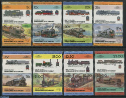 Saint Vincent & The Grenadines 1984 Locomotives 16v (8x[:]), Mint NH, Transport - Railways - Eisenbahnen