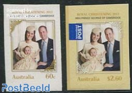 Australia 2014 Royal Christening 2v S-a, Mint NH, History - Kings & Queens (Royalty) - Unused Stamps