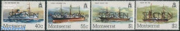 Montserrat 1980 Postal Ships 4v, SPECIMEN, Mint NH, Transport - Post - Ships And Boats - Post