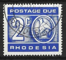 RHODESIA....QUEEN ELIZABETH II...(1952-22..)......" 1970.."...POSTAGE - DUE.....2c.......SGD19.........VFU.. - Rodesia (1964-1980)