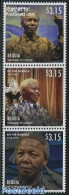 Saint Vincent & The Grenadines 2013 Bequia, Nelson Mandela 3v [::], Mint NH, History - Nobel Prize Winners - Politicia.. - Nobel Prize Laureates