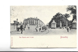 CPA   BRUXELLES RUE ROYALE  AVEC LE PARC  (voir Timbre) - Lanen, Boulevards