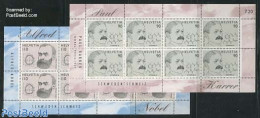 Switzerland 1997 Nobel Prize, Joint Issue Sweden 2 M/s, Mint NH, History - Science - Various - Nobel Prize Winners - C.. - Unused Stamps