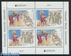 Romania 2014 Europa, Music Instruments S/s, Mint NH, History - Performance Art - Religion - Europa (cept) - Music - Mu.. - Unused Stamps