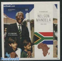 Saint Vincent 2013 Nelson Mandela S/s, Mint NH, History - Nobel Prize Winners - Politicians - Nelson Mandela - Nobel Prize Laureates