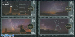Isle Of Man 2014 Night Skies 4v, Mint NH, Science - Various - Astronomy - Lighthouses & Safety At Sea - Astrología