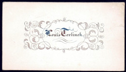 +++ CARTE PORCELAINE - Carte De Visite - Louis Terlinck  // - Porcelana